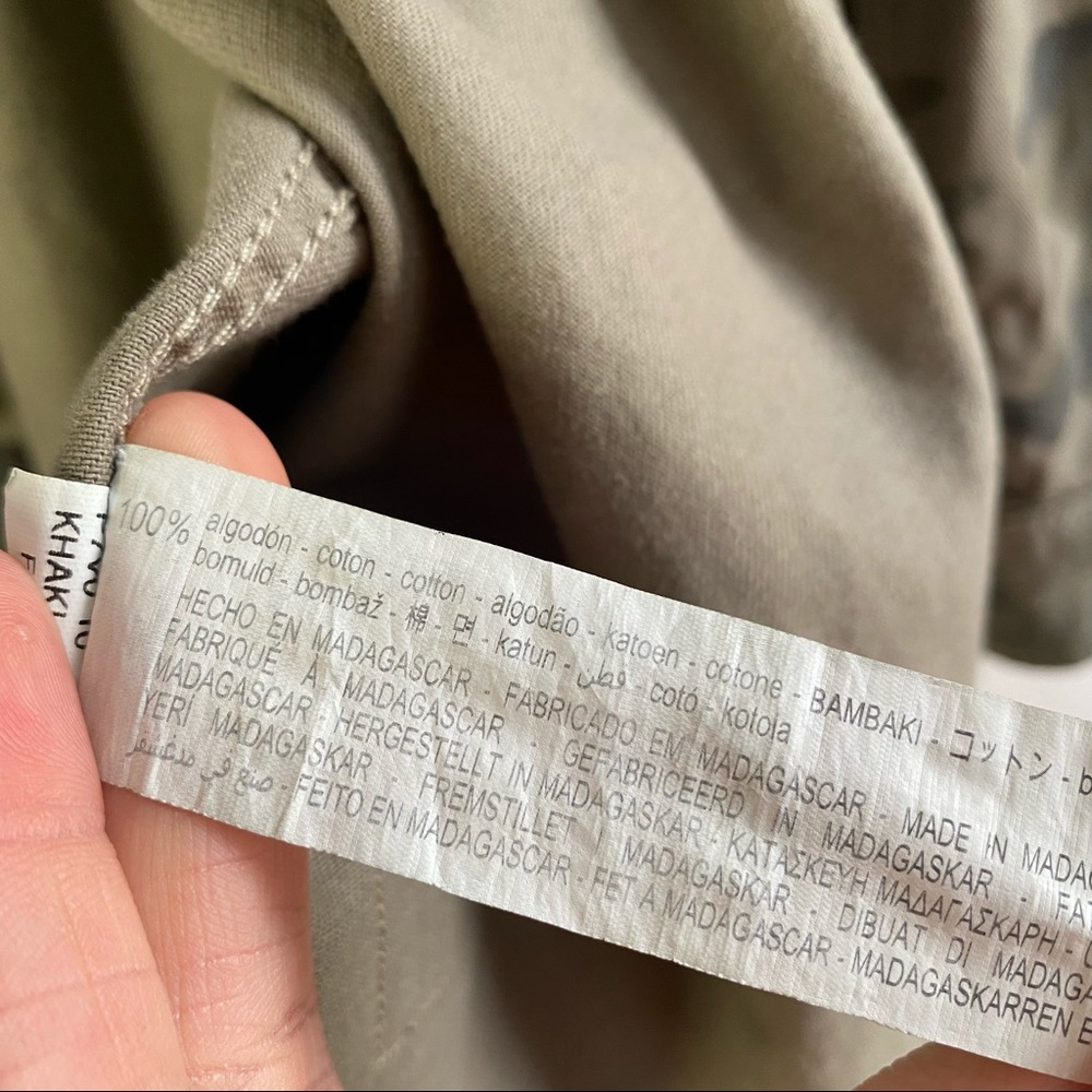 Zara Lightweight Camo Military Jacket 13-14 - Picture 7 of 9